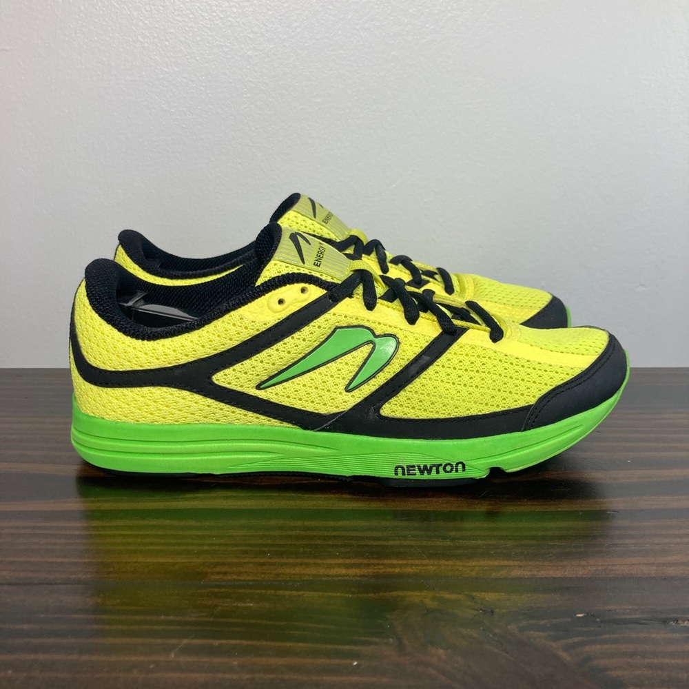 Newton Energy Neon Yellow Lime Green Athletic Running Sneakers Mens Size 6